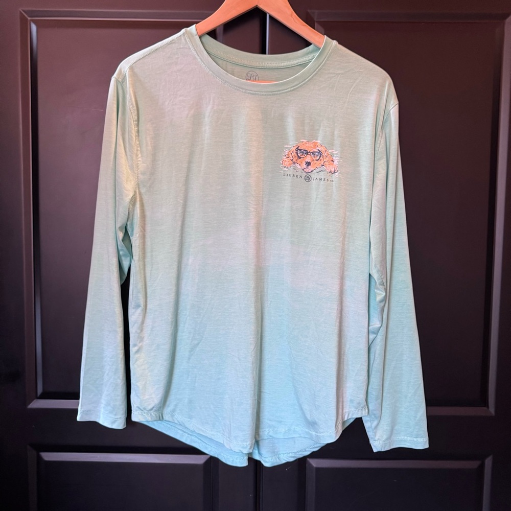 Lauren James Shades & Sand Dog UPF 30+  Green Top Size Medium
